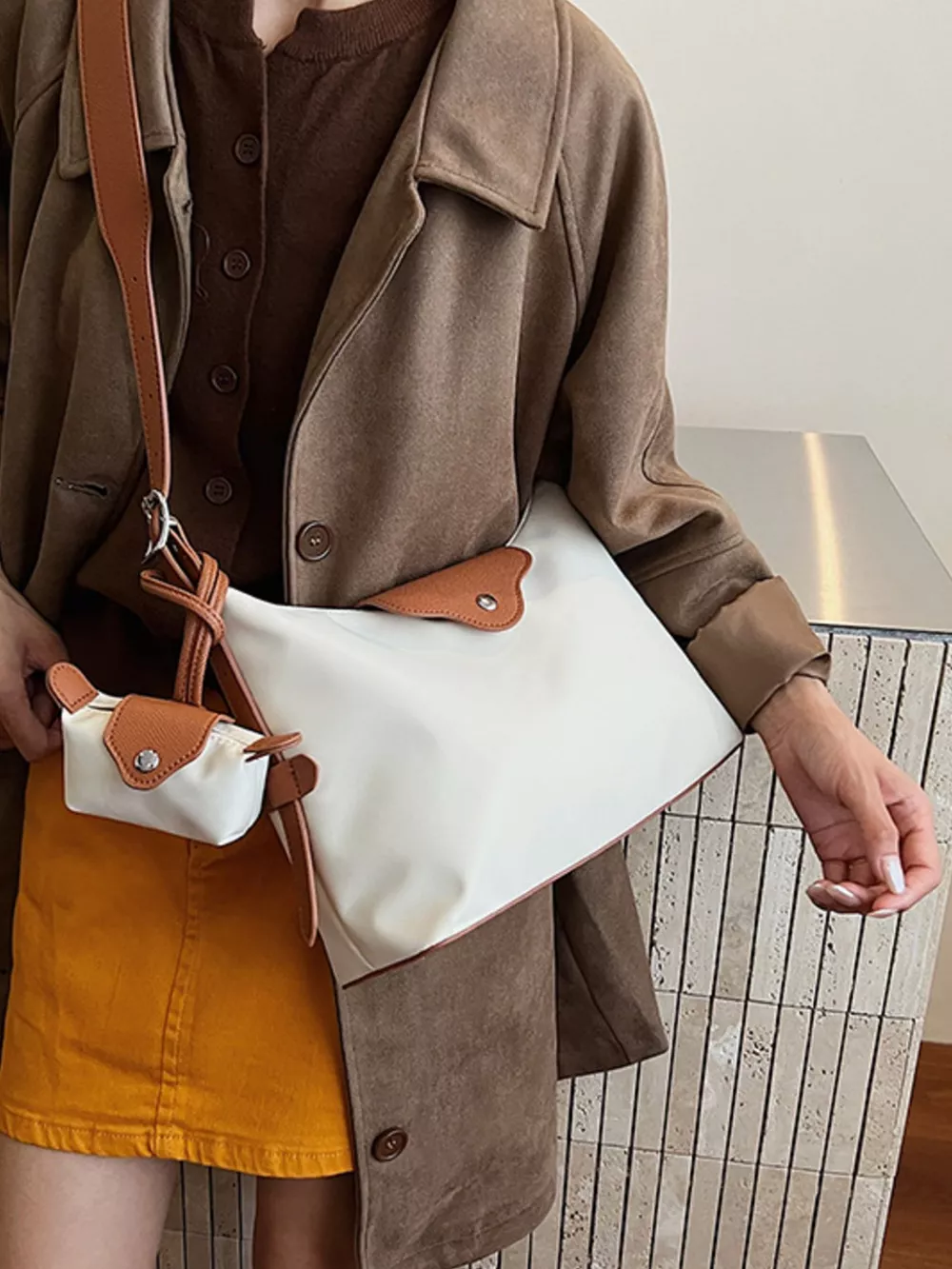 Hobo Crossbody Bag with Coin Purse, image 3