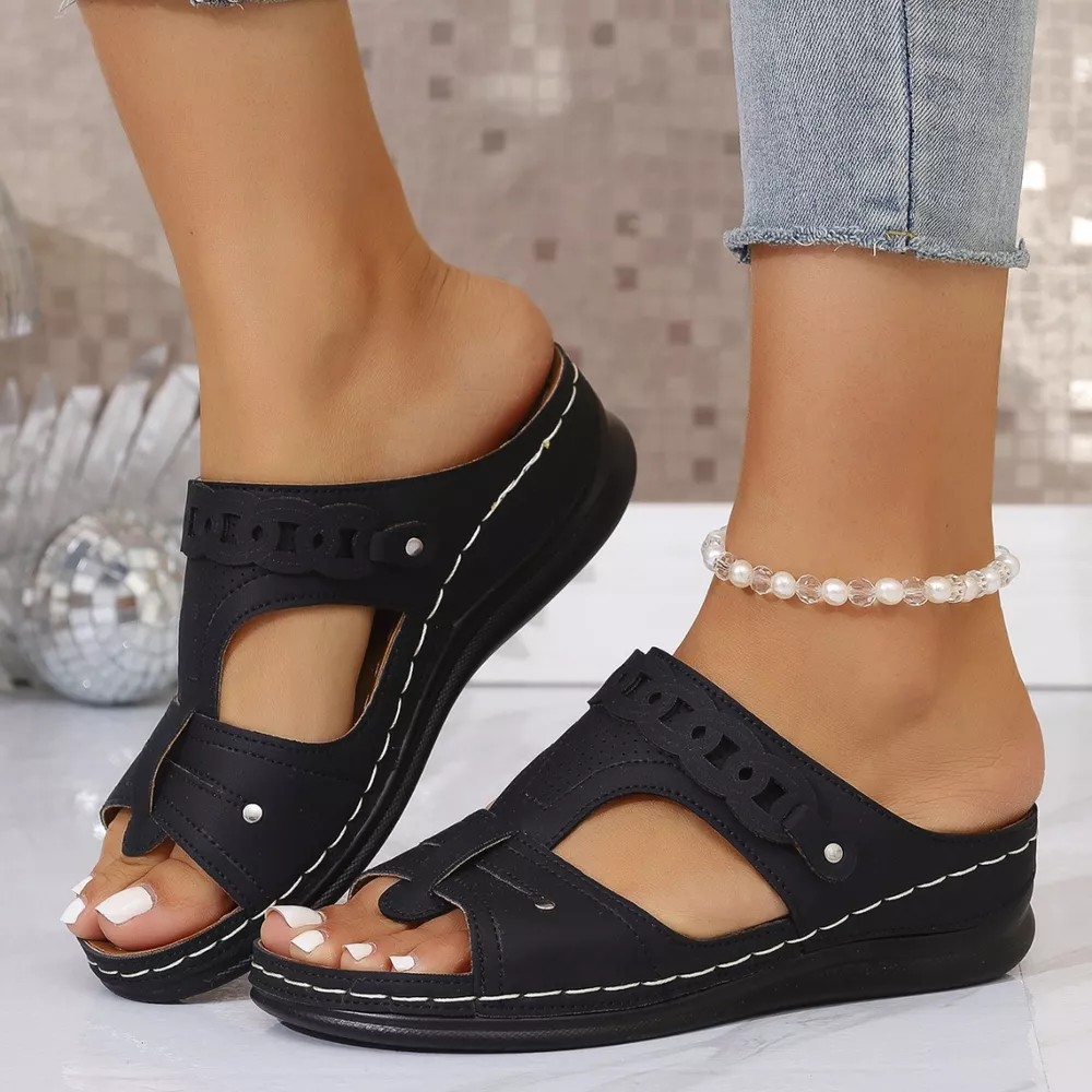 Open Toe Wedge Sandals, image 3