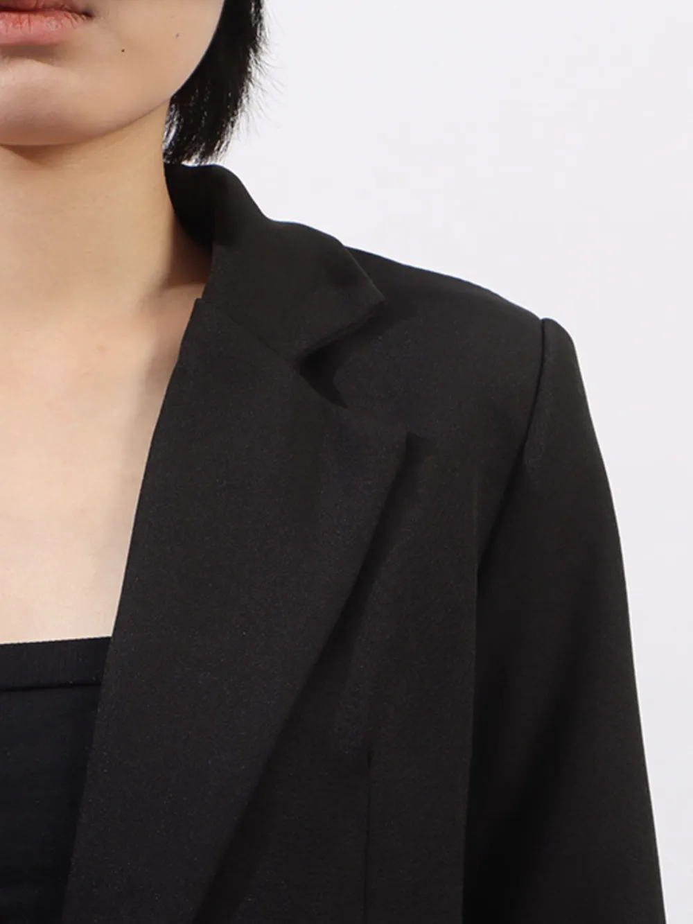 Pearl Detail Flower Lapel Collar Blazer, image 10