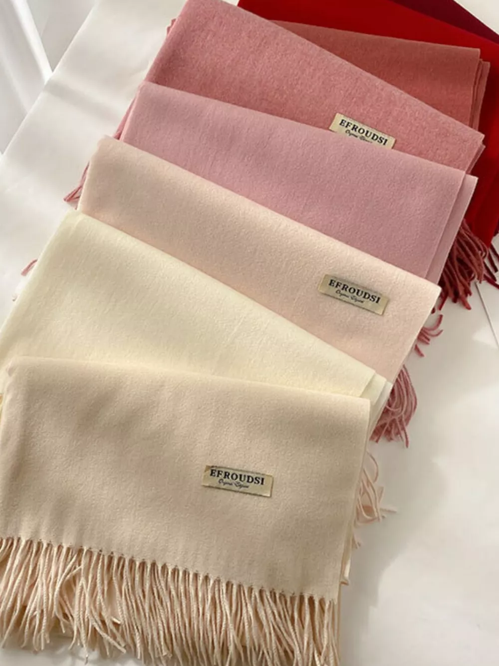 Fringe Solid Color Scarf, image 2