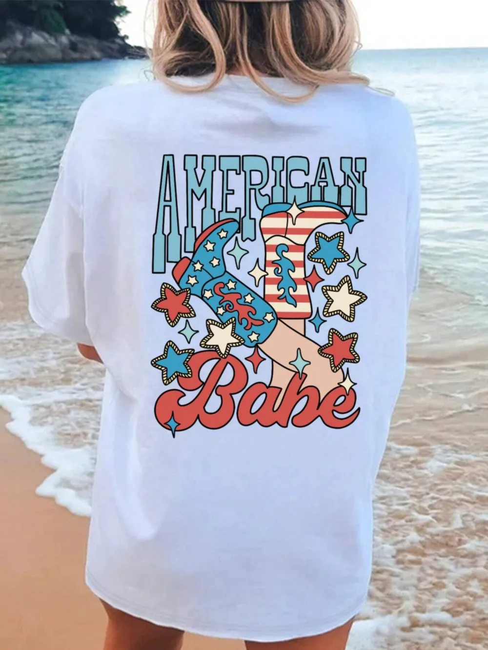 Graphic Round Neck Half Sleeve T-Shirt, image 2
