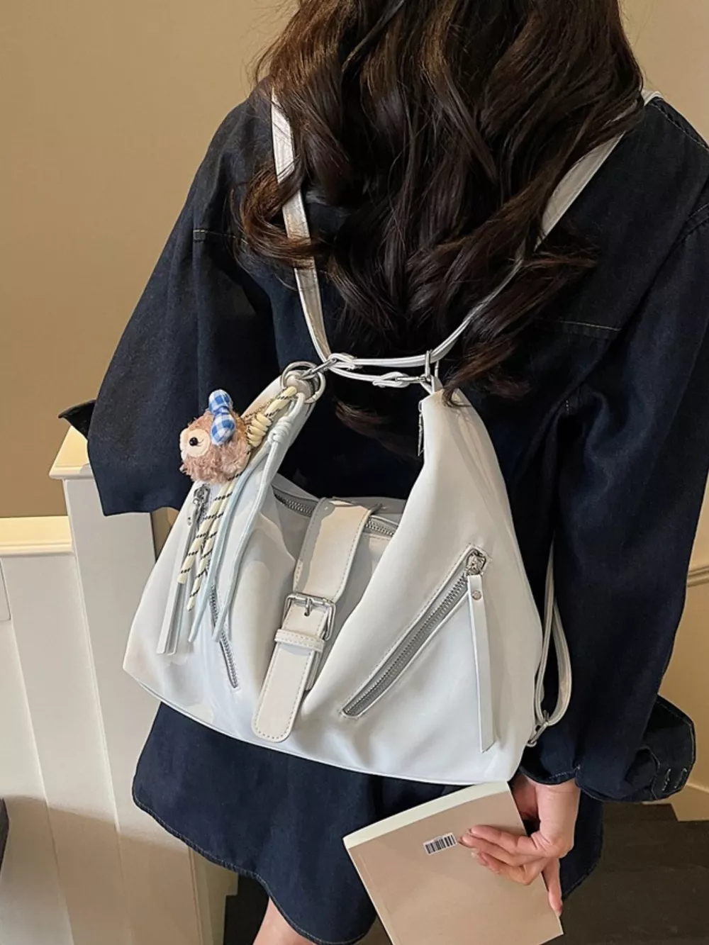 Convertible Buckle Shoulder Bag, image 5