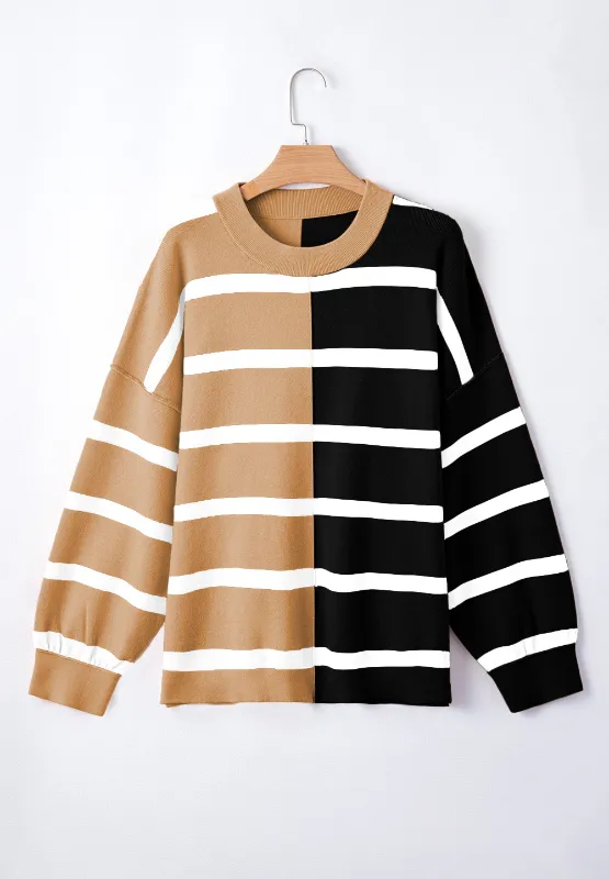 Contrast Striped Long Sleeve Sweatshirt, image 5