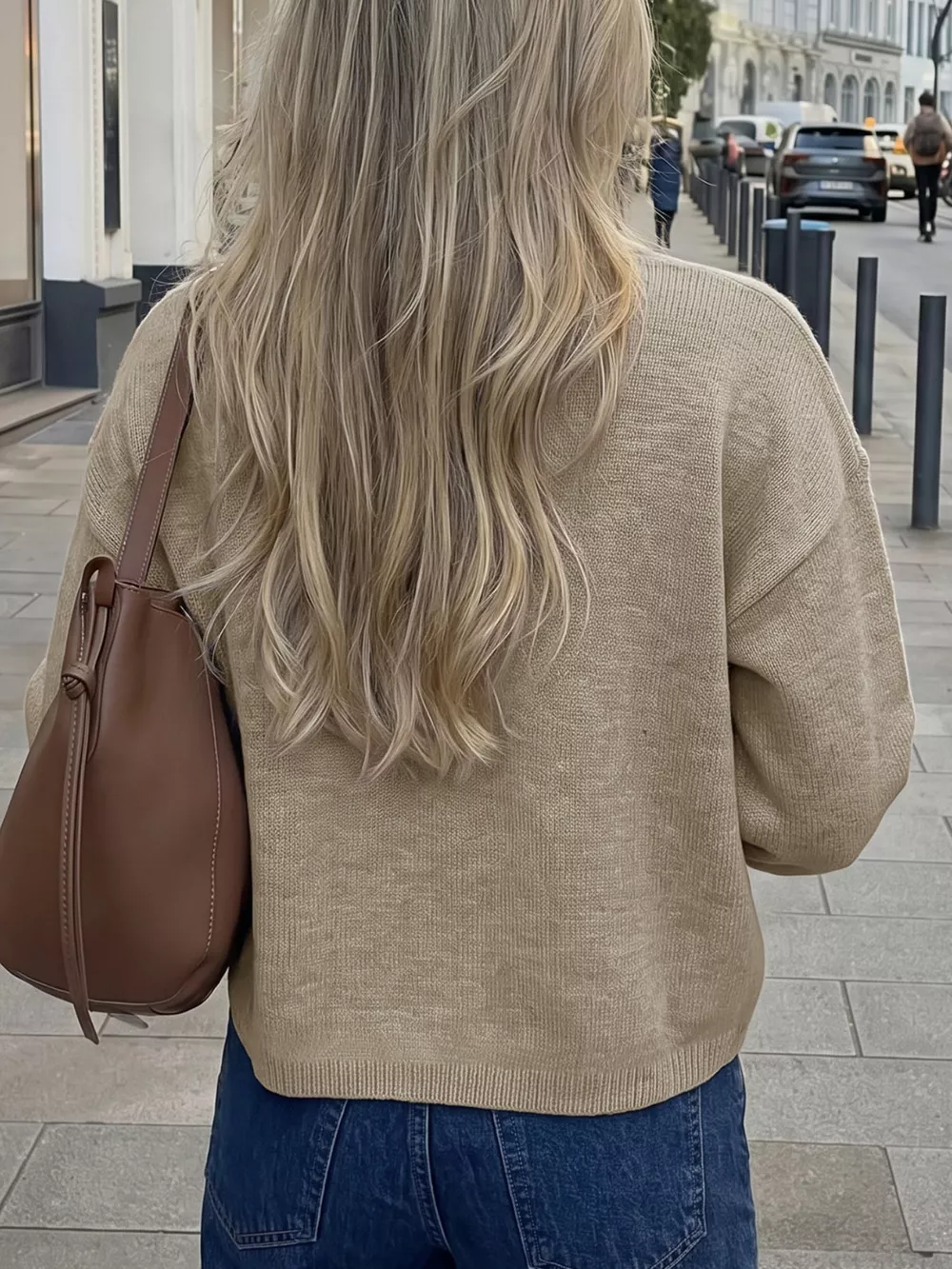 Open-Front Knit Cardigan, image 5