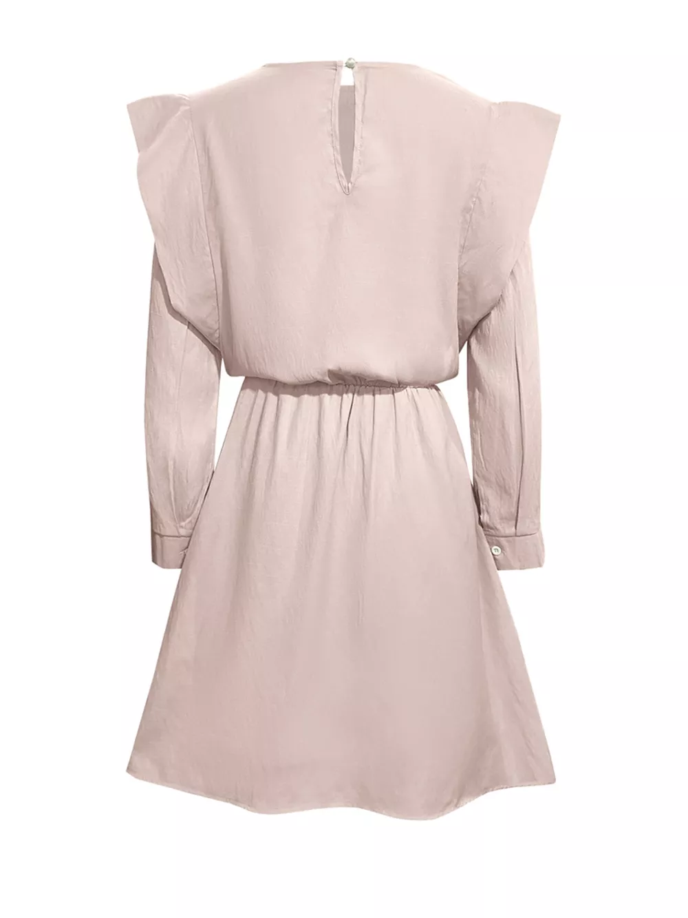 Ruffled Long Sleeve Mini Dress, image 2