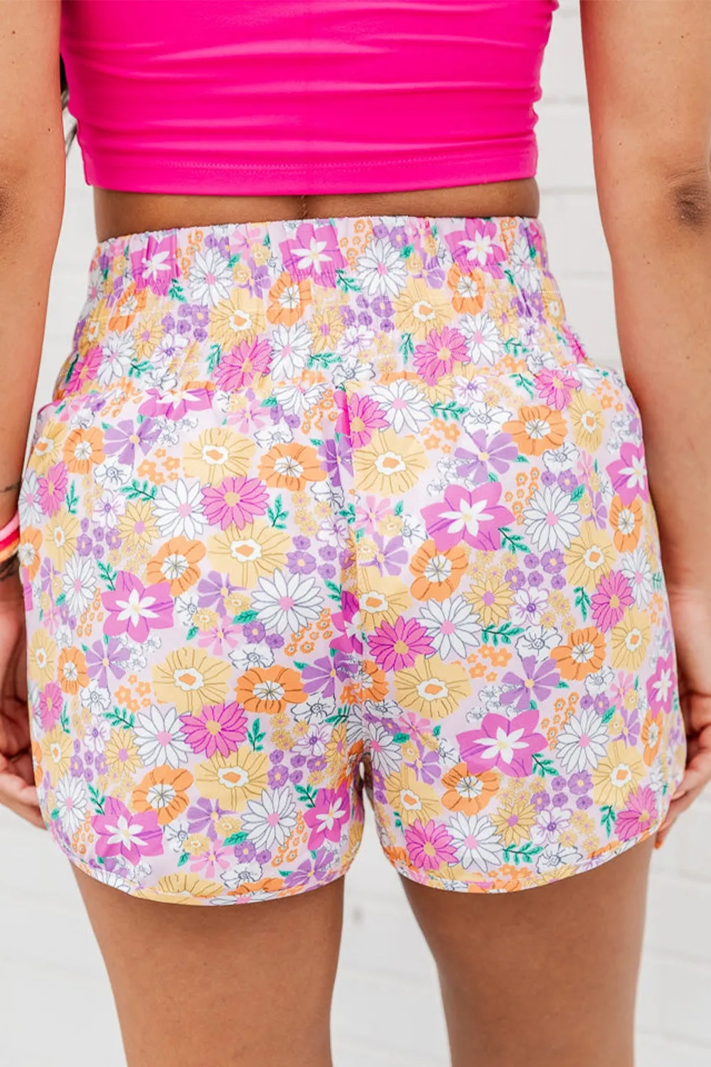Printed High Waist Shorts, image 2