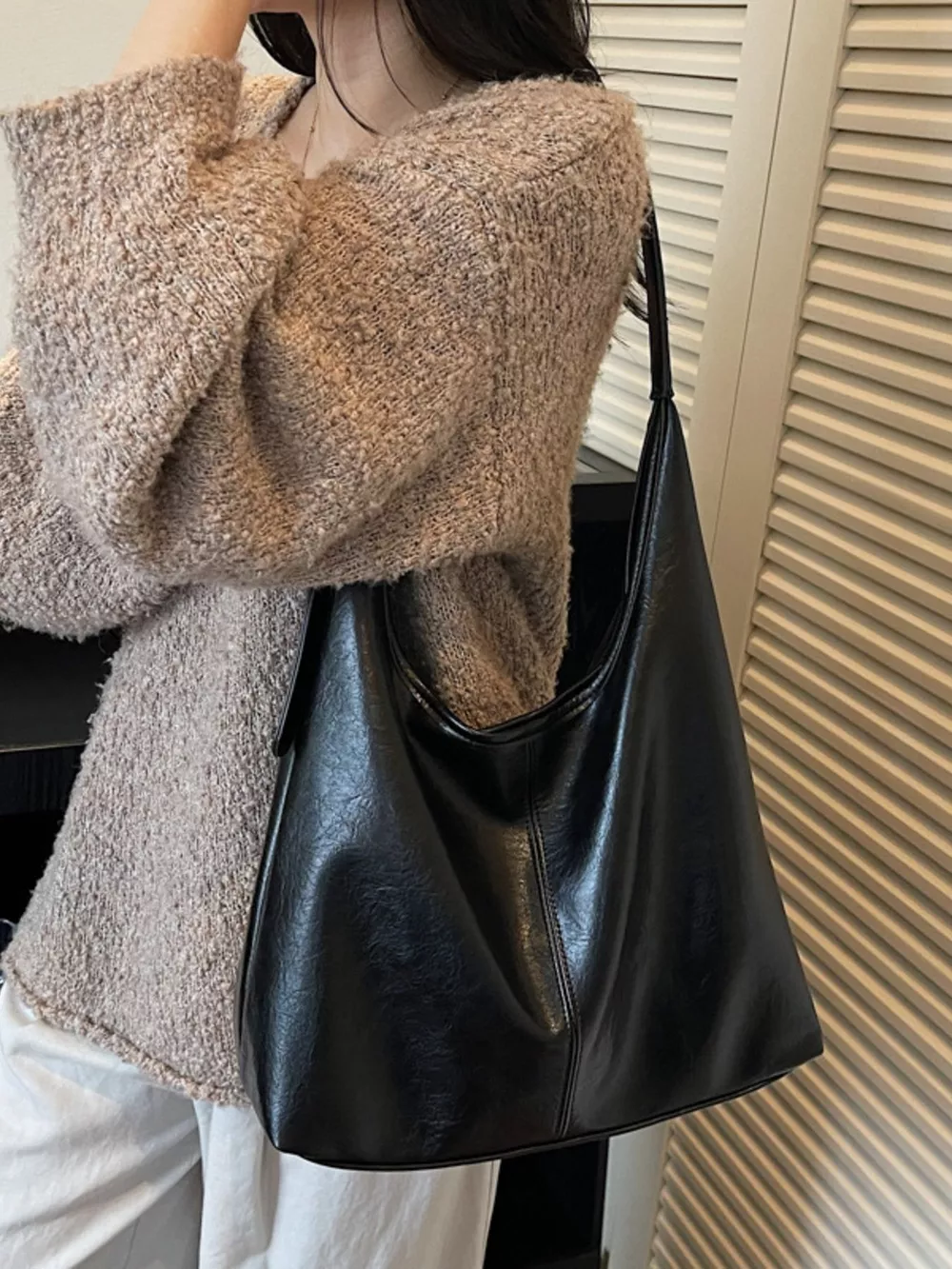 PU Leather Shoulder Bag