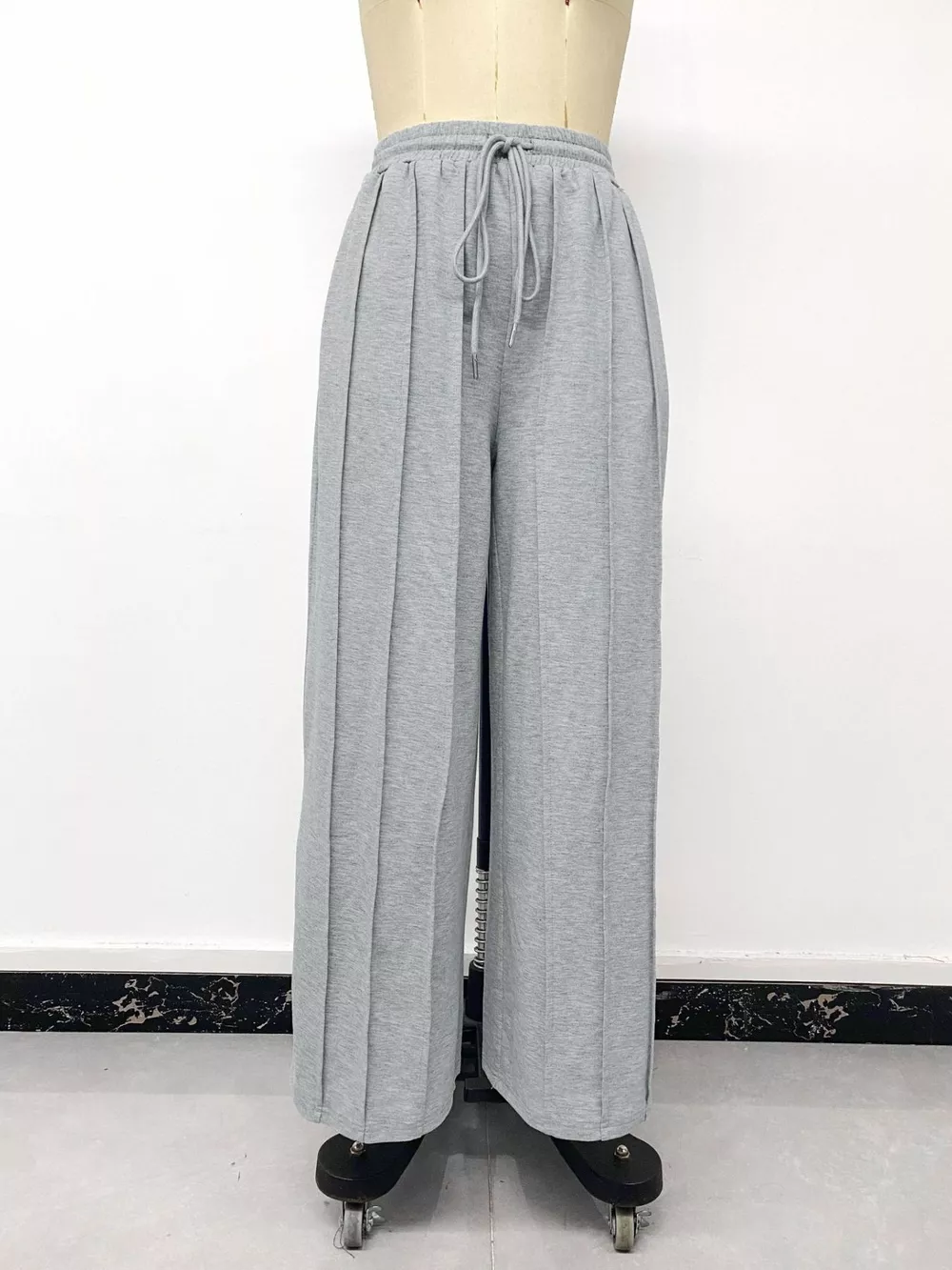 Drawstring Wide-Leg Sweatpants, image 6