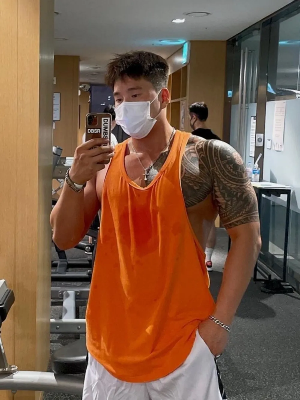 Men's Plus Size Round Neck Racerback Tank, image 2
