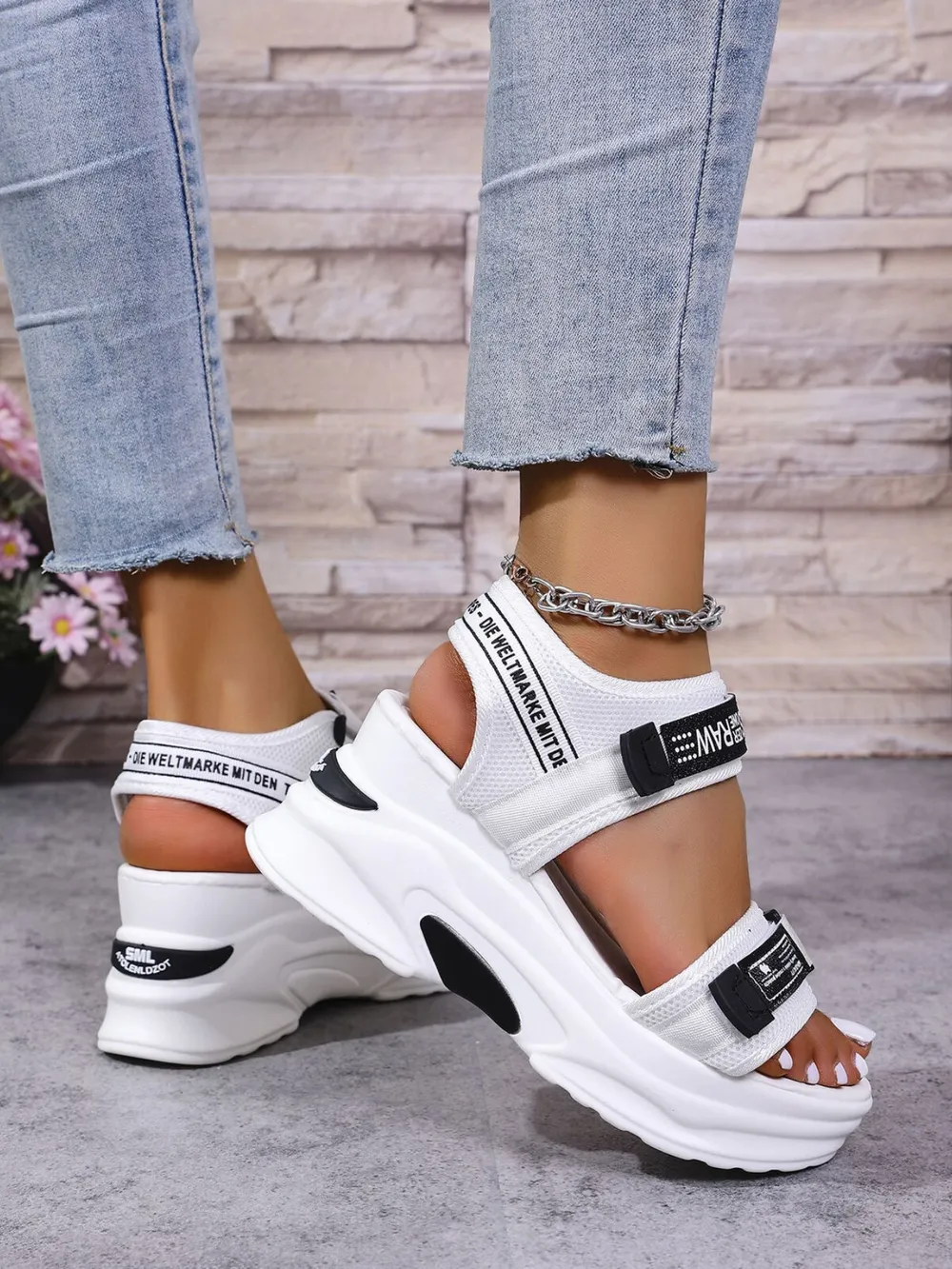 Open Toe Wedge Sandals, image 2