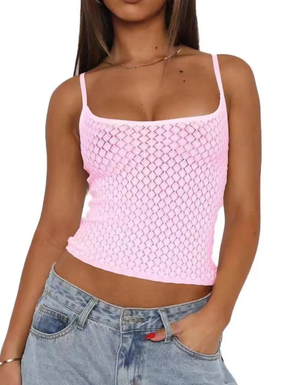 Lace Square Neck Cami, image 5