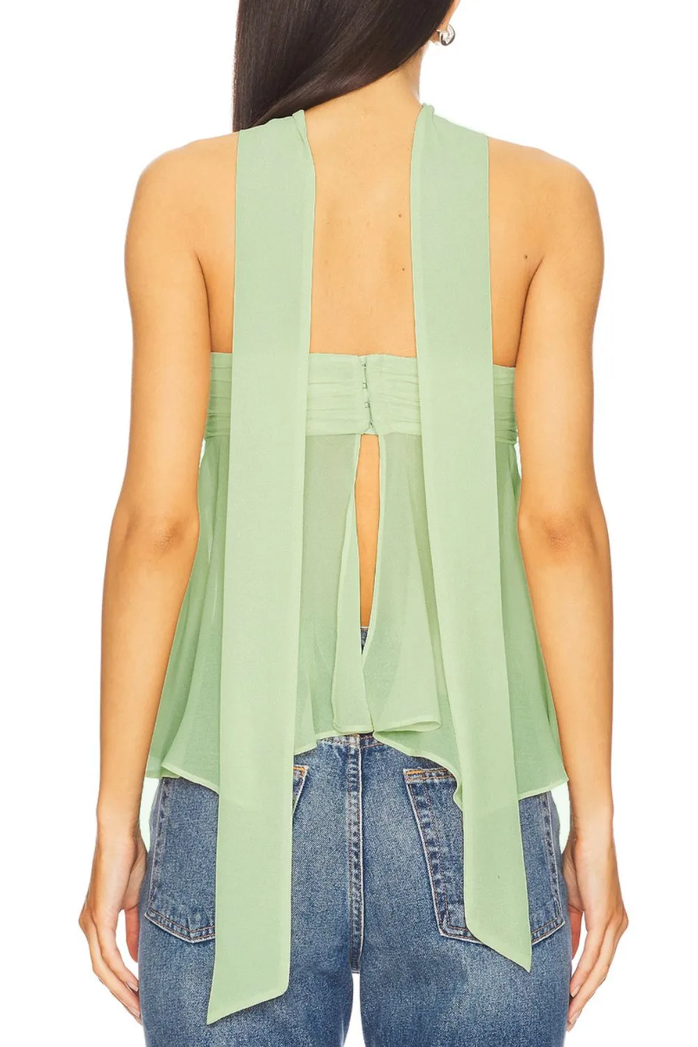 Solid Color Tube Top with Scarf, image 5