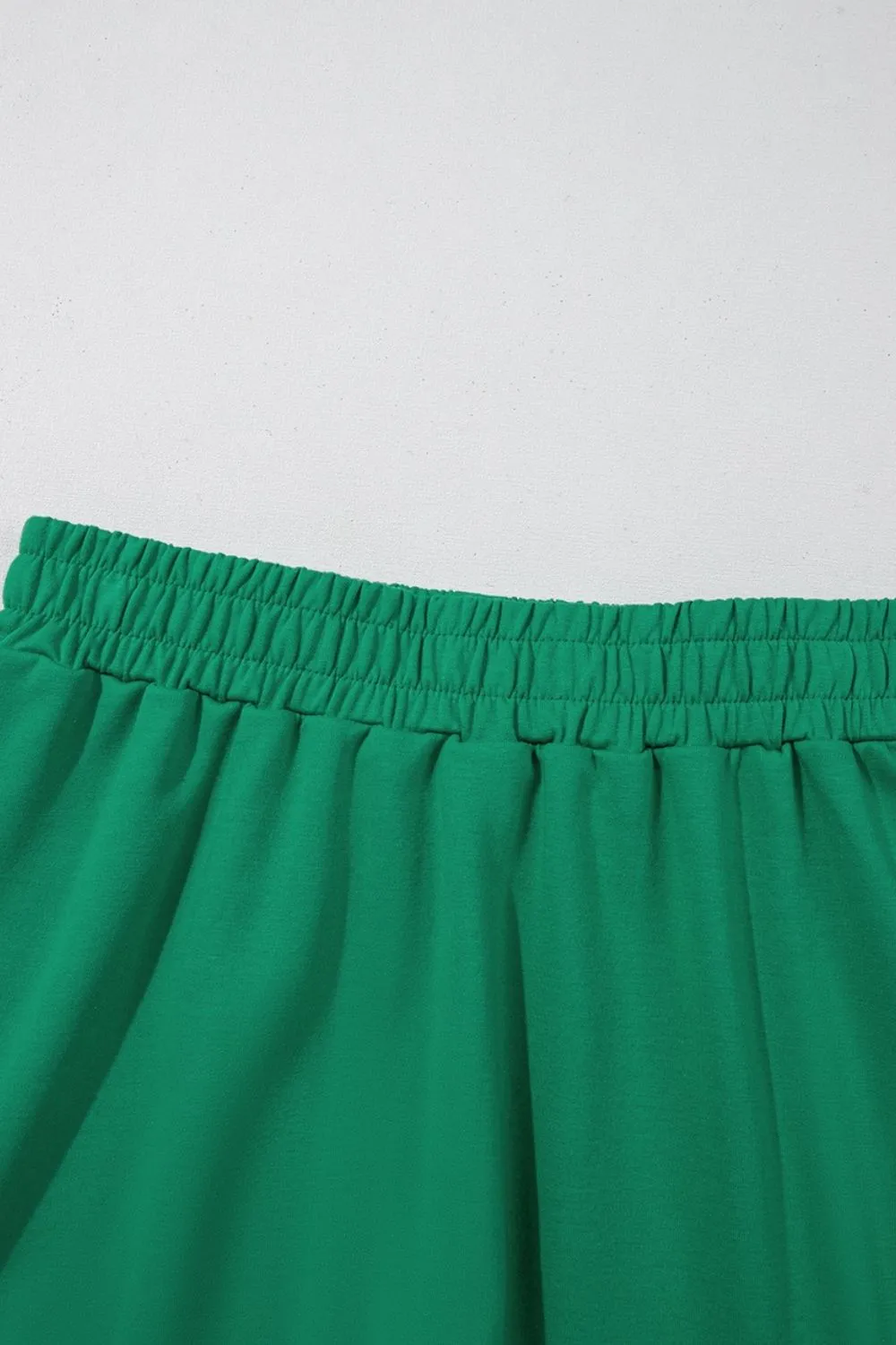 Frill Zip Front Puff Sleeve Top and Skort Set, image 2
