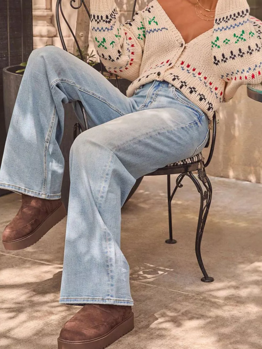 Washed Wide Leg Jeans, image 5