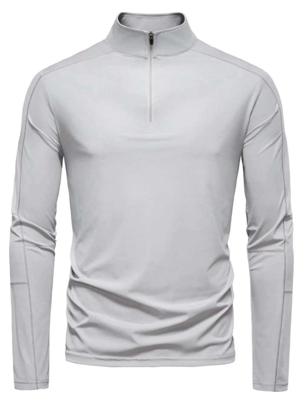 Men's Sun Protection Long Sleeve Half-Zip T-Shirt, image 9
