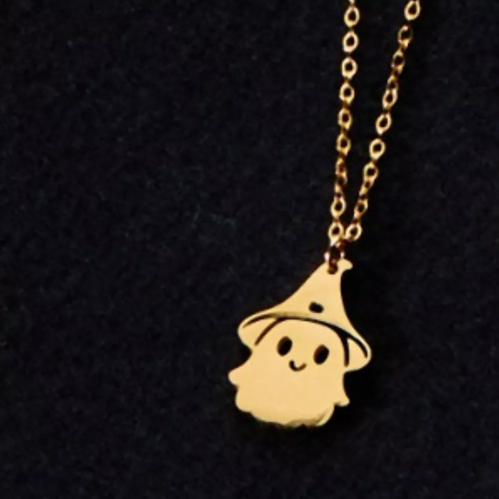 Halloween Ghost Pendant Necklace, image 4