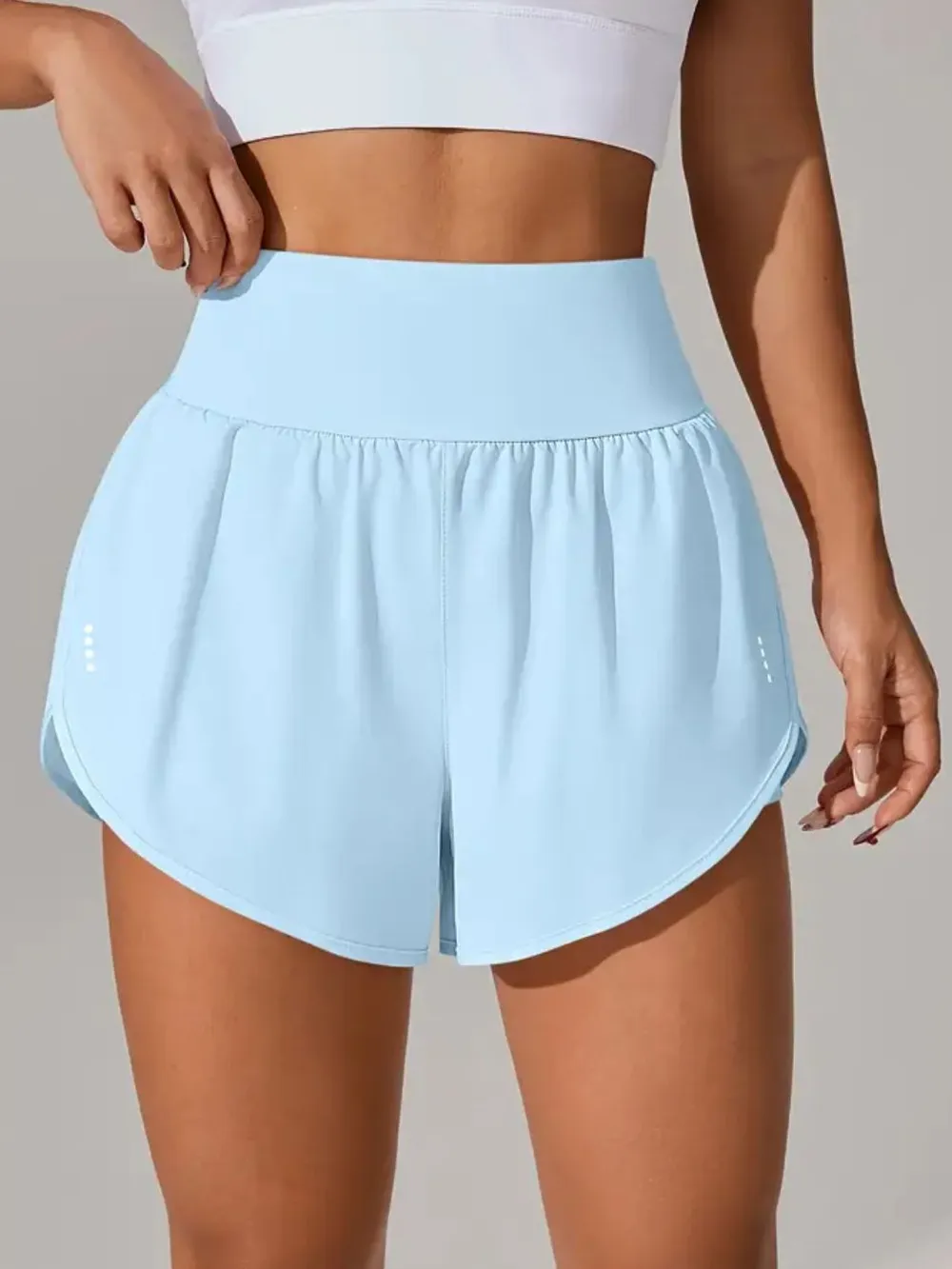 Pocketed High Waist Active Shorts, image 7