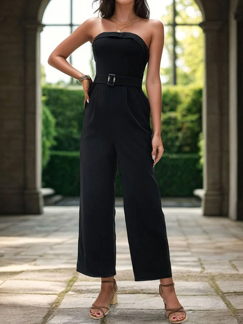 Tube Jumpsuit with Pockets, image 3
