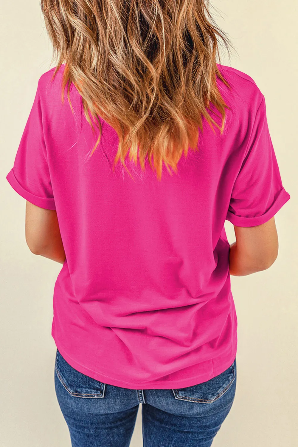 Graphic Round Neck Short Sleeve T-Shirt, image 2