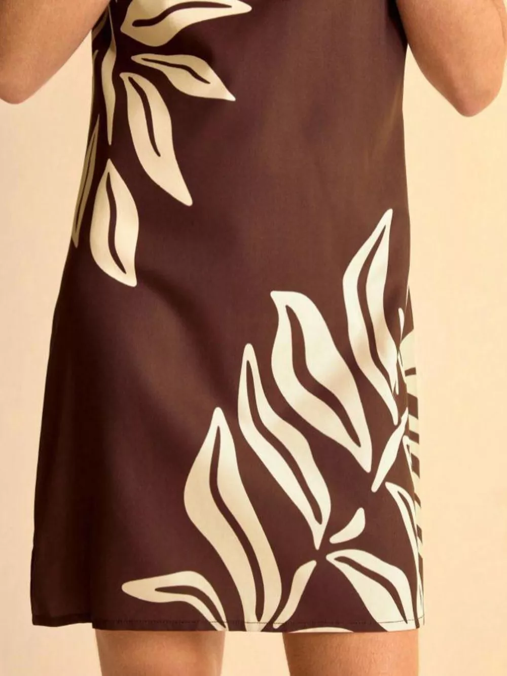 Tropical Print Sleeveless Mini Dress, image 5