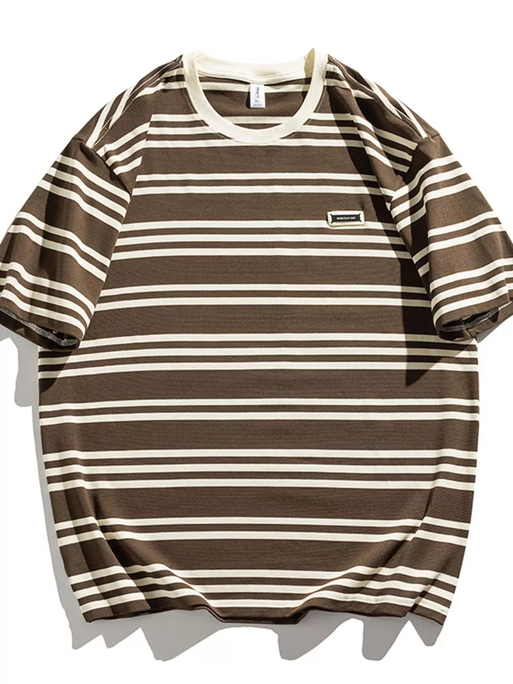 Men's Plus Size Striped Relaxed Fit T-Shirt, image 6