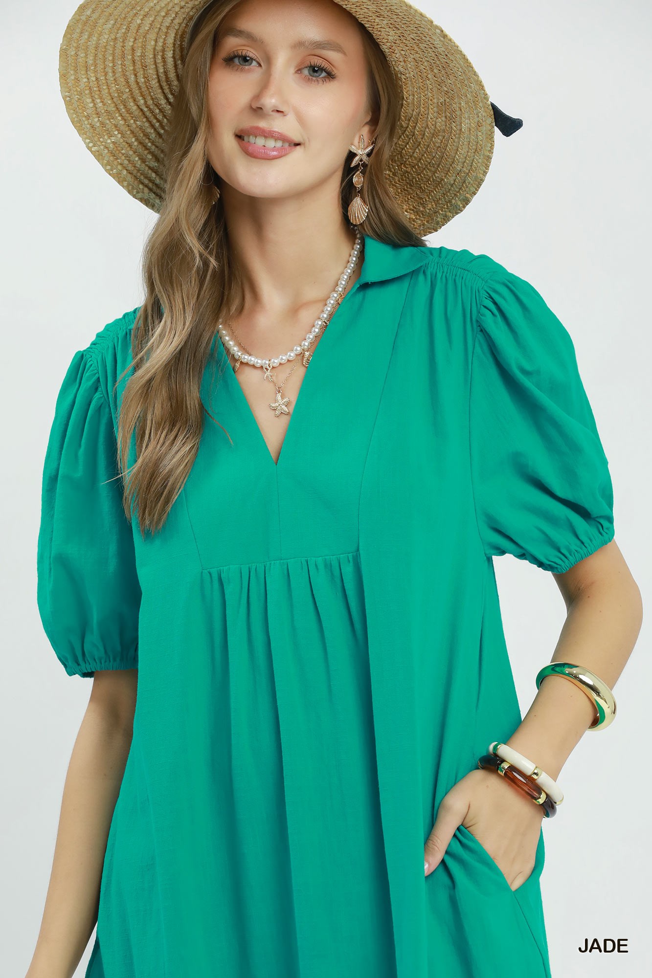 Solid Tiered Midi Dress, image 4