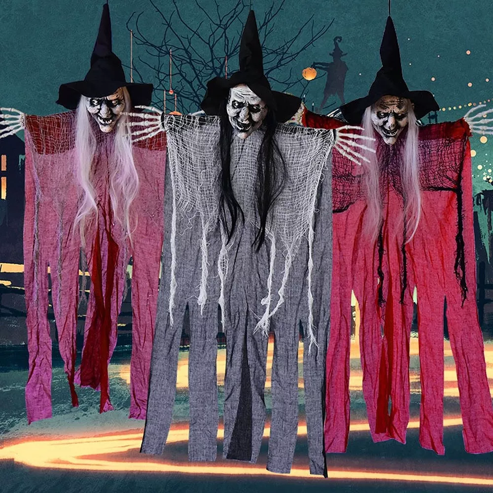 Halloween Spooky Hanging Witch Set, image 3