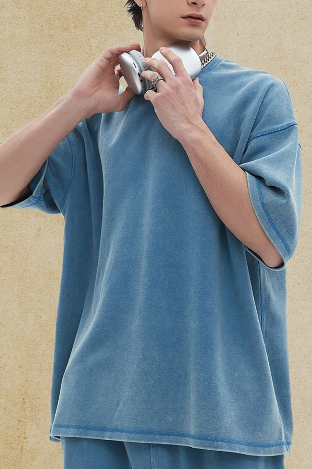 Men's Round Neck Half Sleeve T-Shirt, image 2