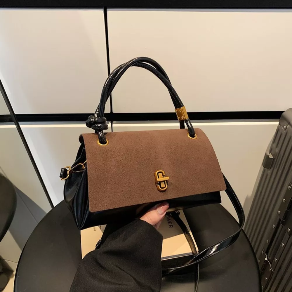 Flap Crossbody Bag with Top Handle, image 6