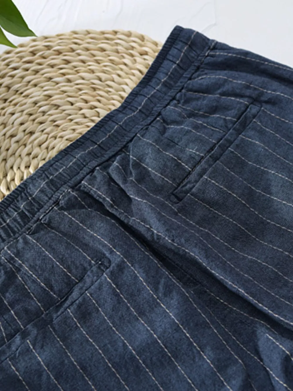 Men's Striped Casual Pants, image 3