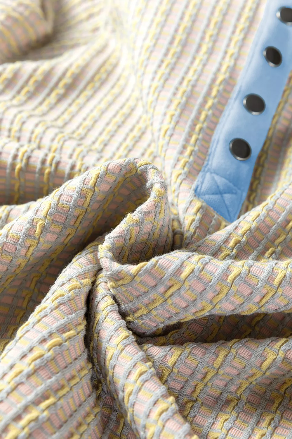 Button Front Jacquard Henley Sweatshirt, image 8