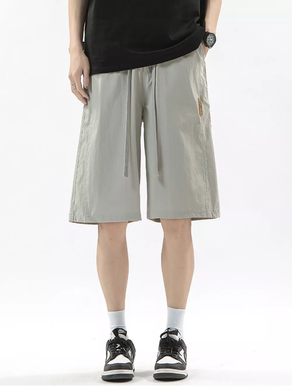 Men's Full Size Drawstring Casual Loose-Fit Pants Plus Size, image 2