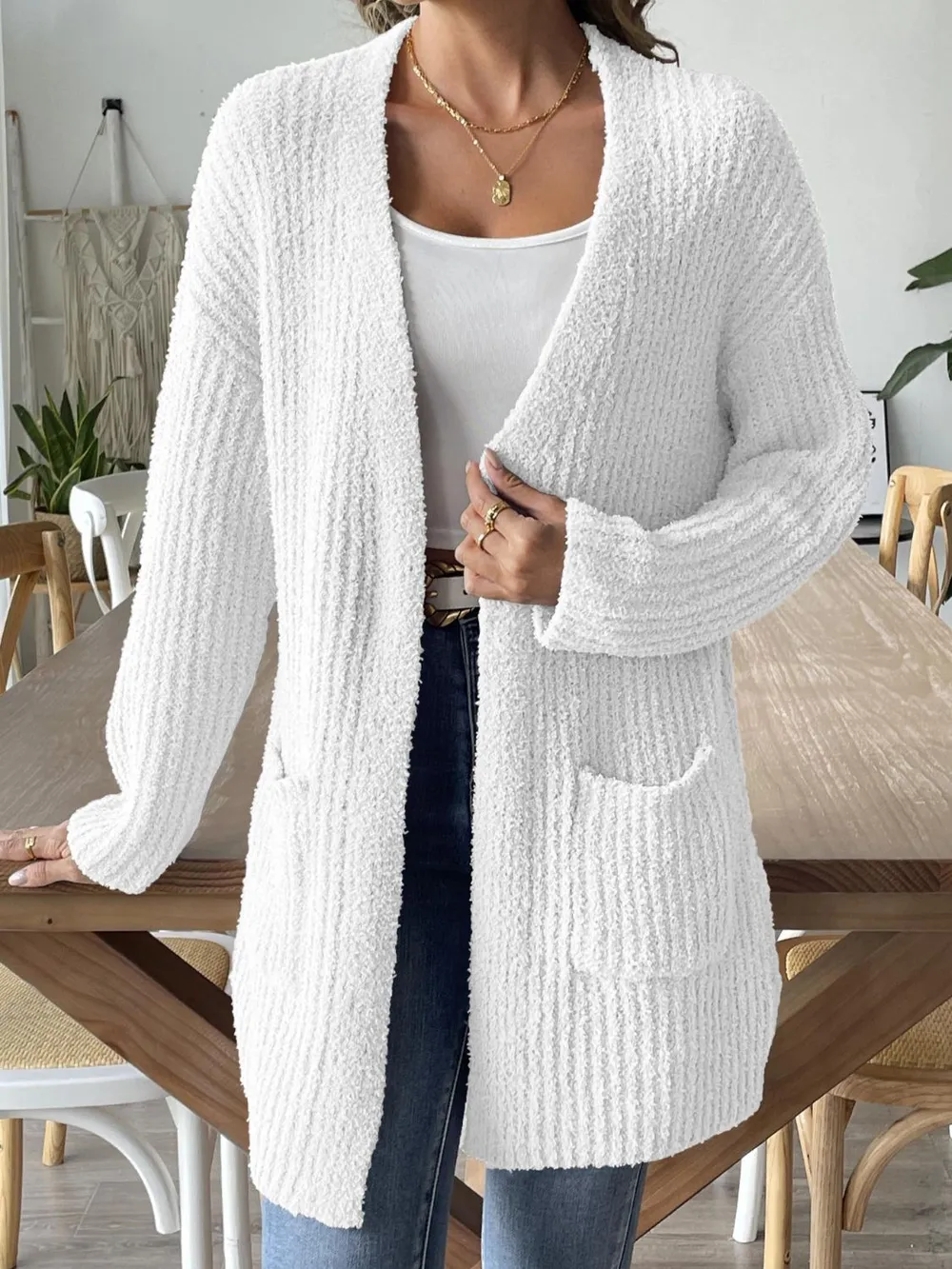 Open Front Long Sleeve Cardigan, image 5