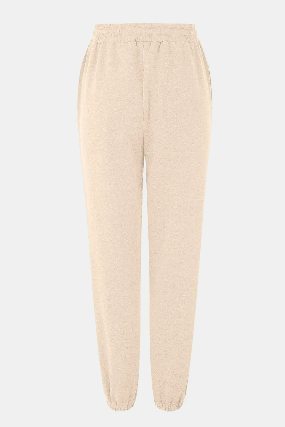 Elastic Waist Joggers with Pockets, image 16
