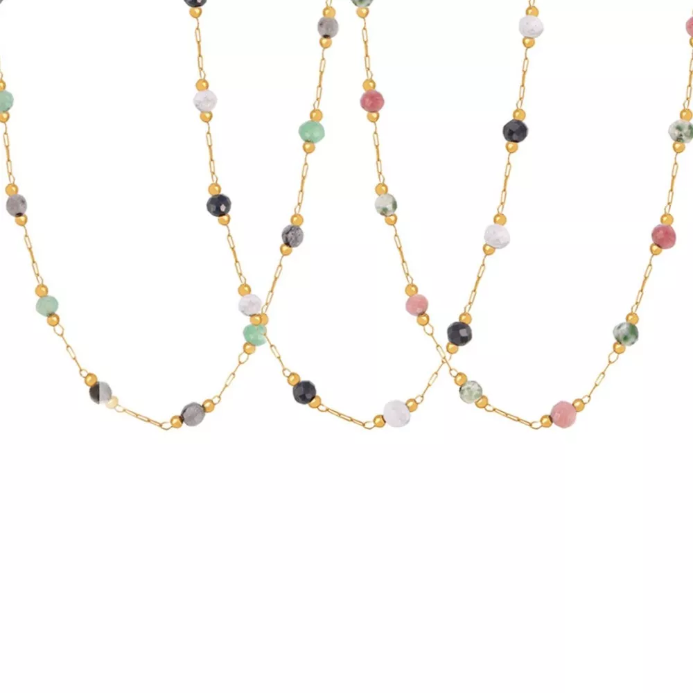 18K Gold-Plated Titanium Steel Necklace, image 6