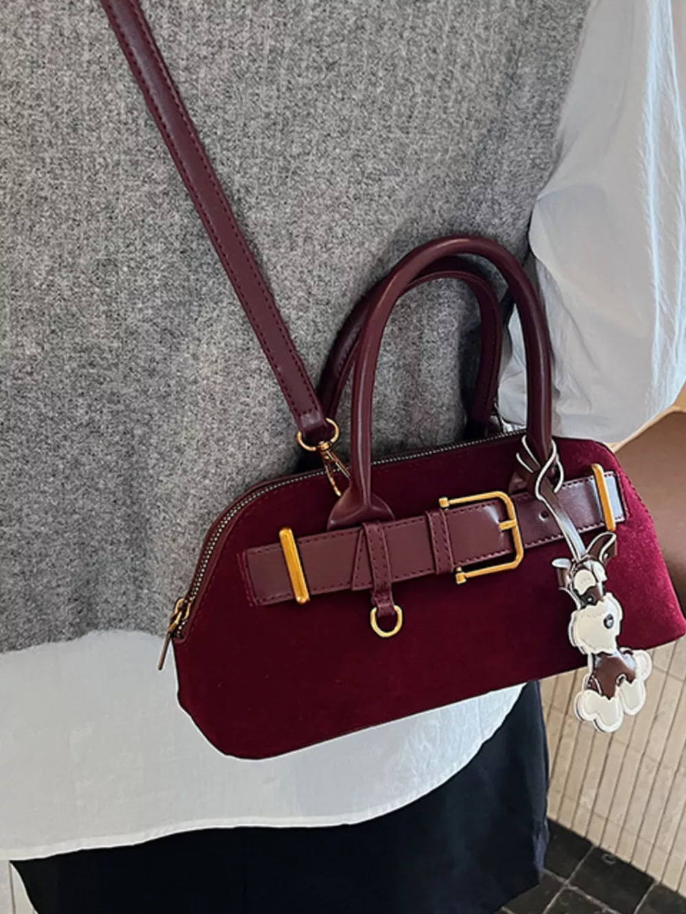 Buckle Decor Crossbody Bag, image 8