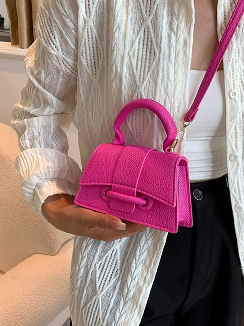 Mini Top Handle Crossbody Bag, image 5