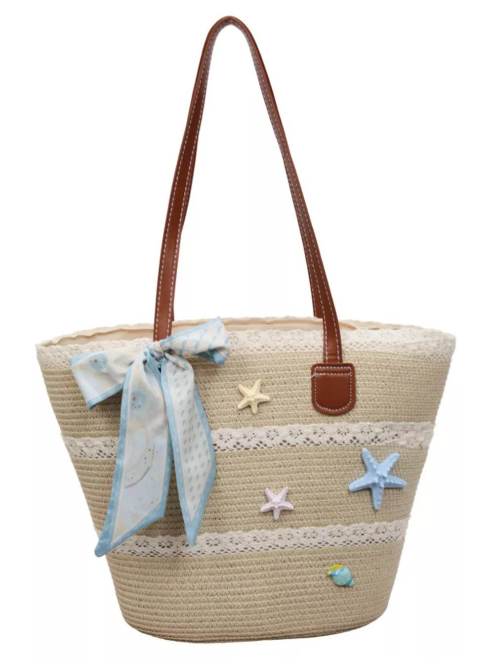 Straw Woven Shoulder Bag, image 7