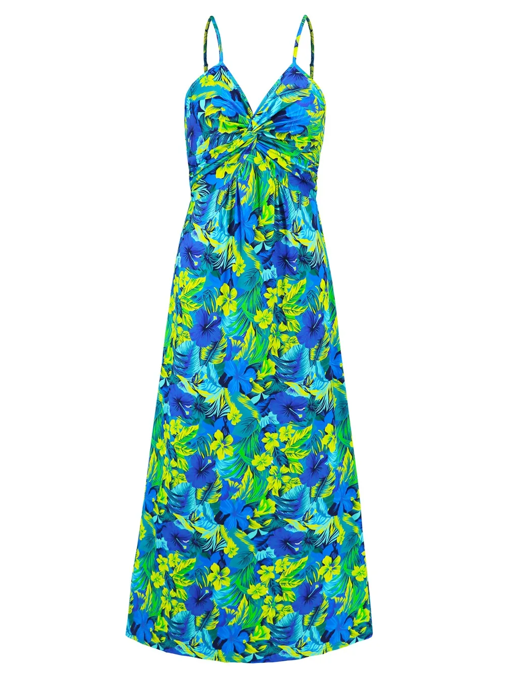 Twisted Printed V-Neck Cami Dress, image 15