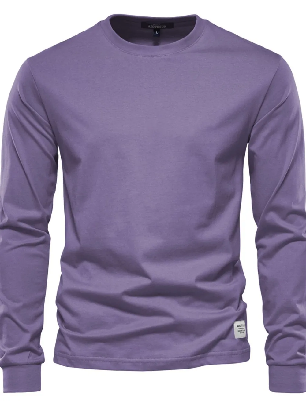 Men's Full Size Round Neck Long Sleeve T-Shirt Plus Size, image 9