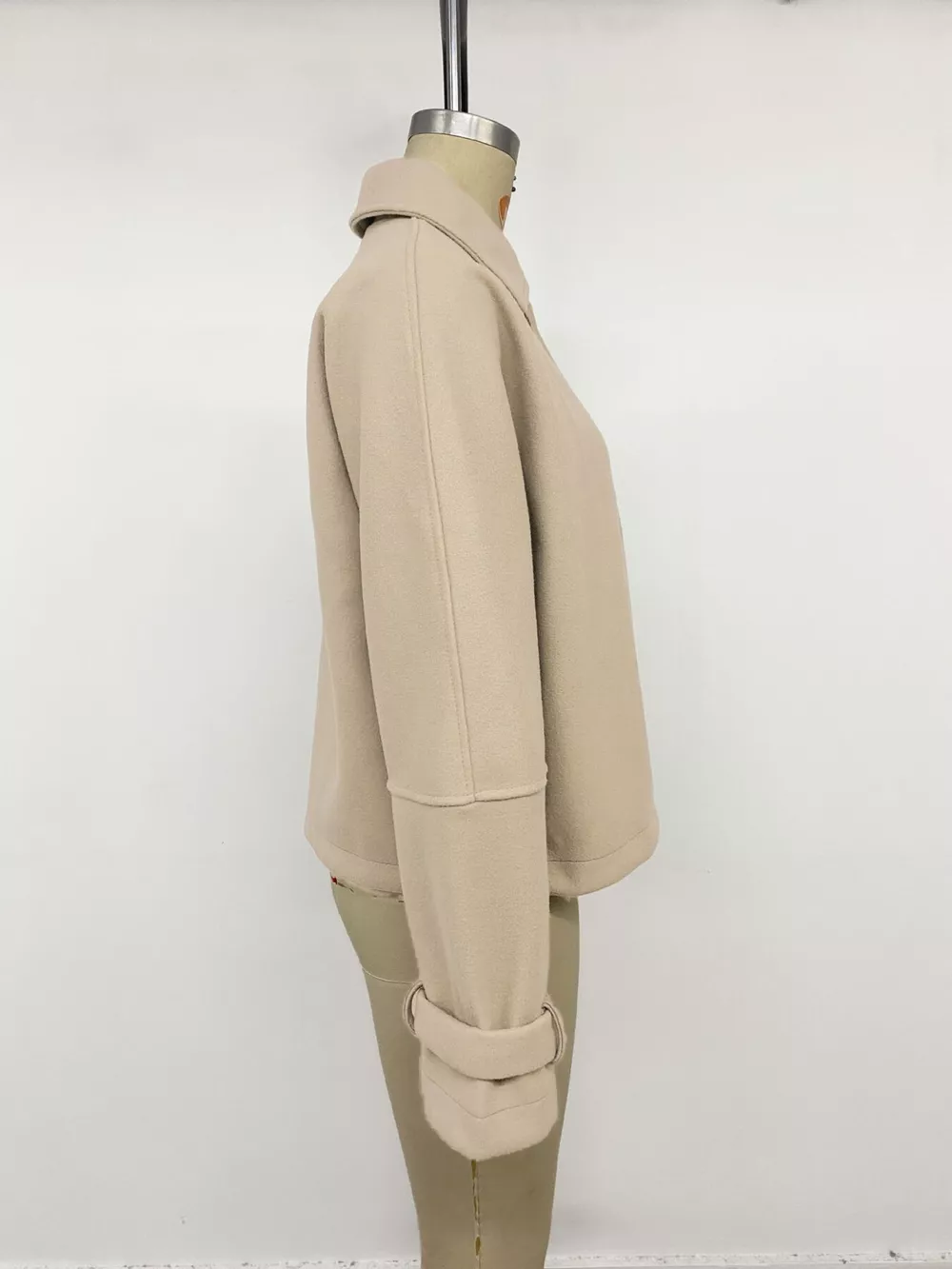 Collared Neck Button Up Jacket, image 8