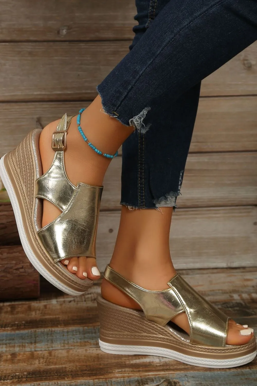 Peep Toe High Heel Sandals, image 2