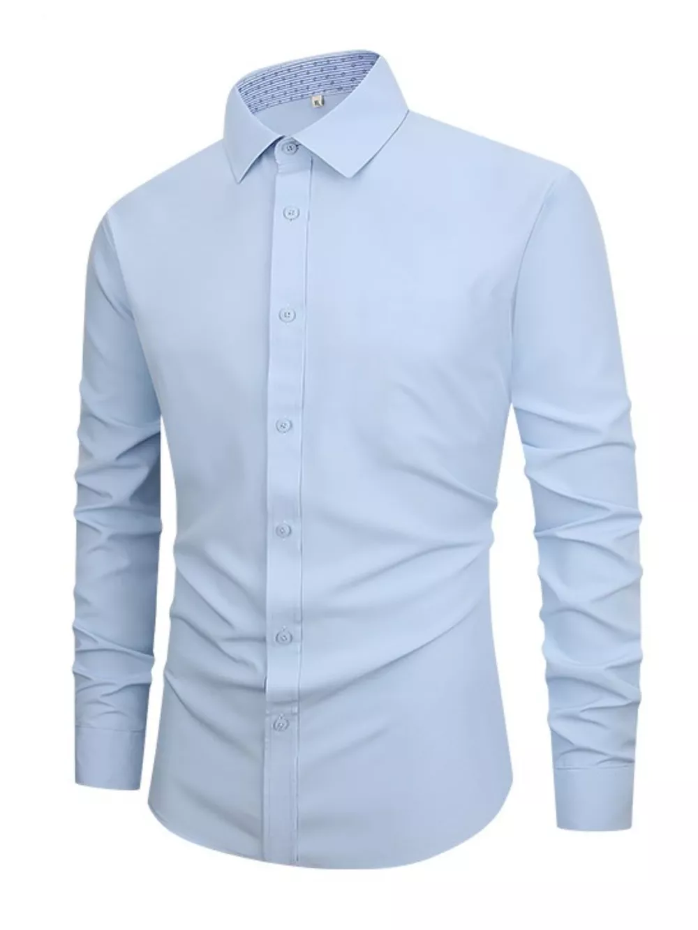 Men's Full Size Slim Fit Long Sleeve Shirt Plus Size, image 4
