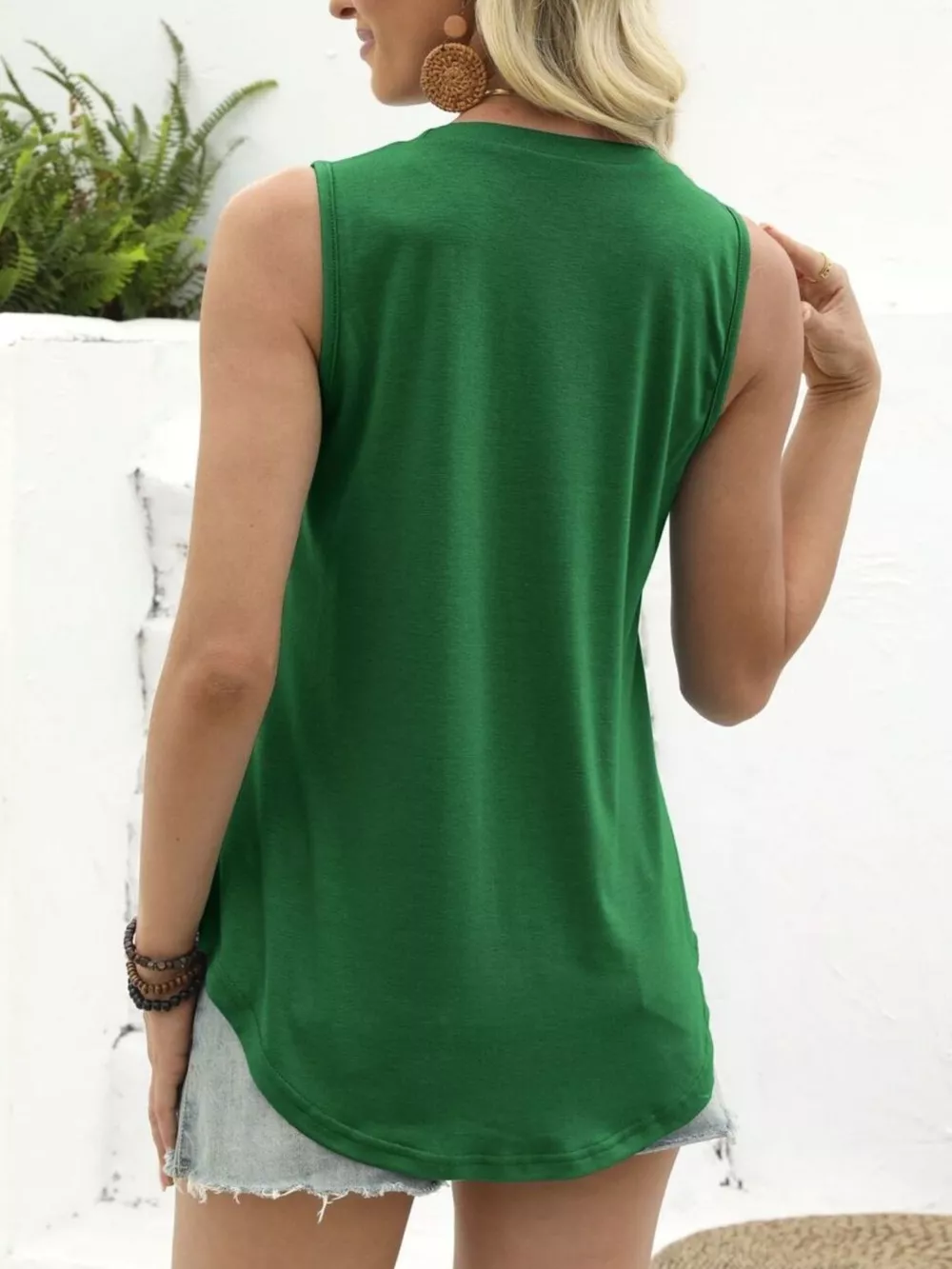 Round Neck Casual Tank Top, image 5