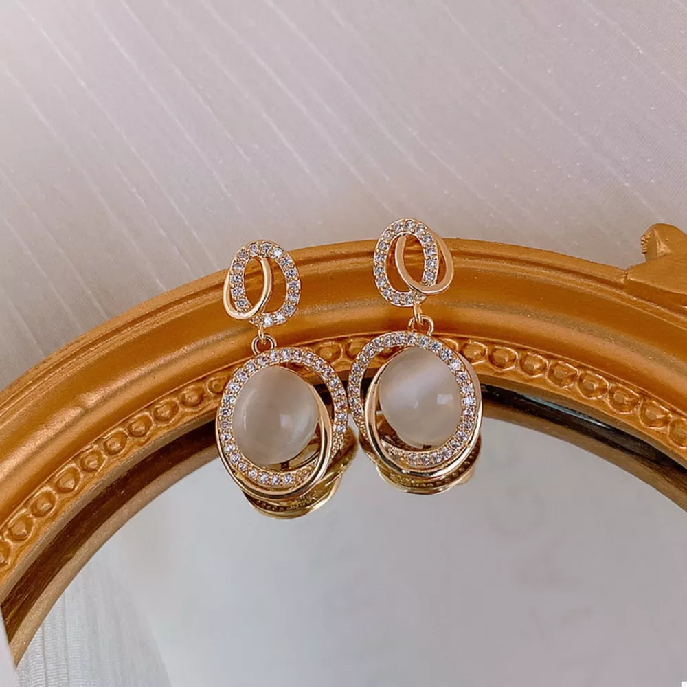 18K Gold-Plated Dangle Earrings, image 4