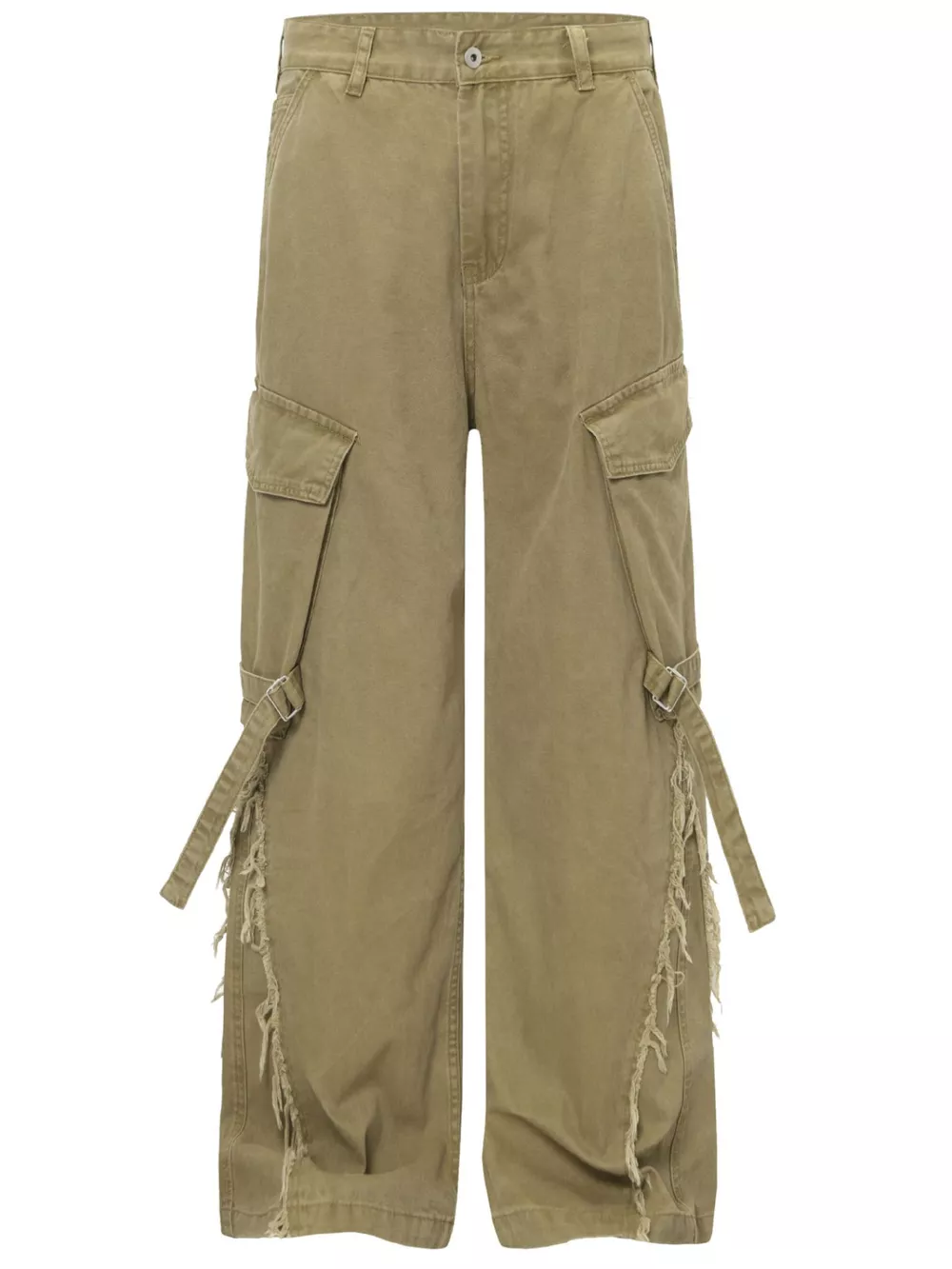 Men's Cargo Pants with Buckle Straps