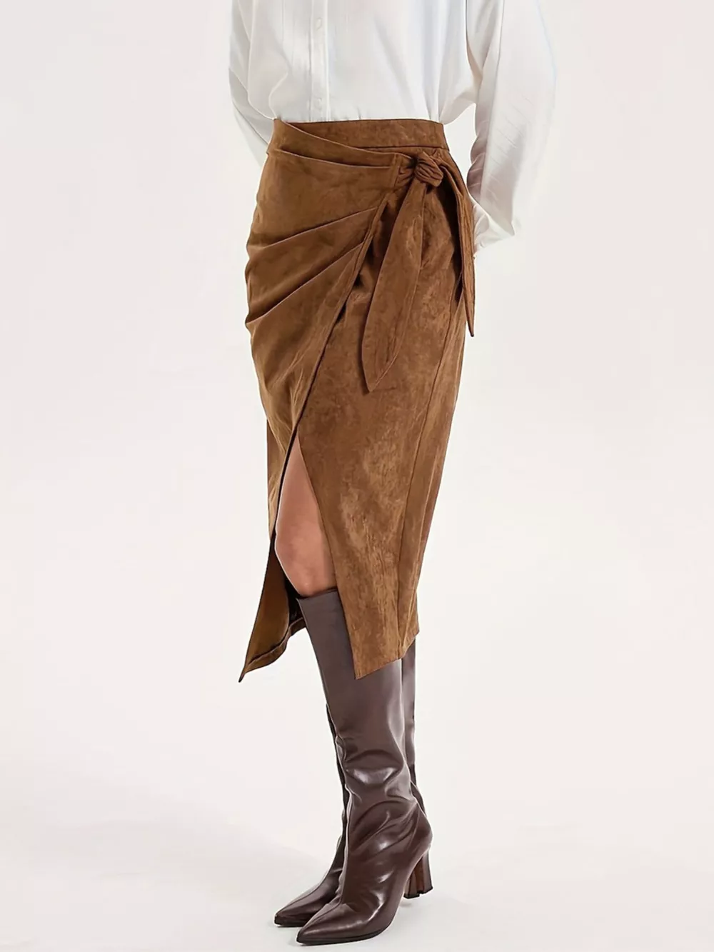 Wrap Midi Skirt
