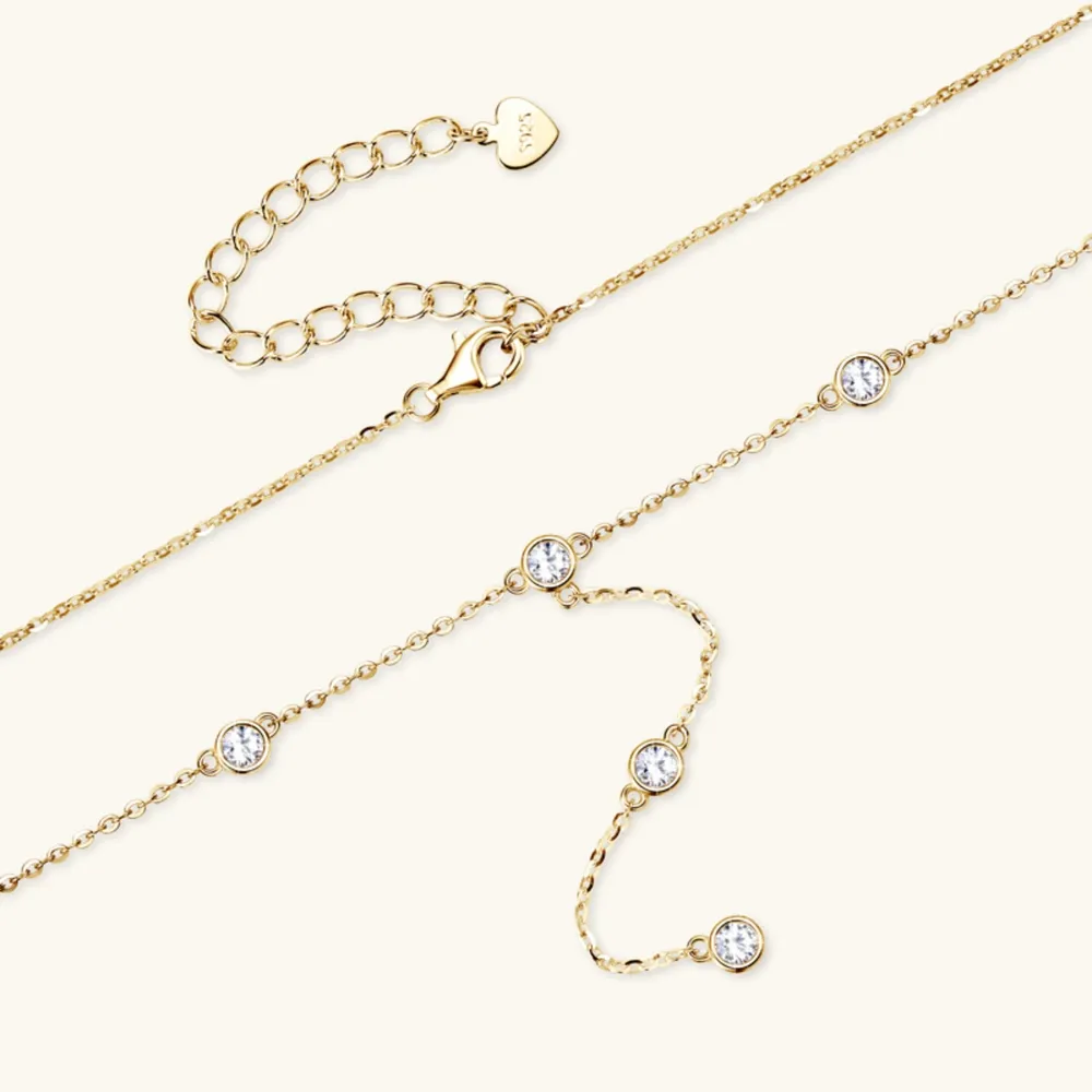 1.1 Carat Moissanite 925 Sterling Silver Necklace, image 3