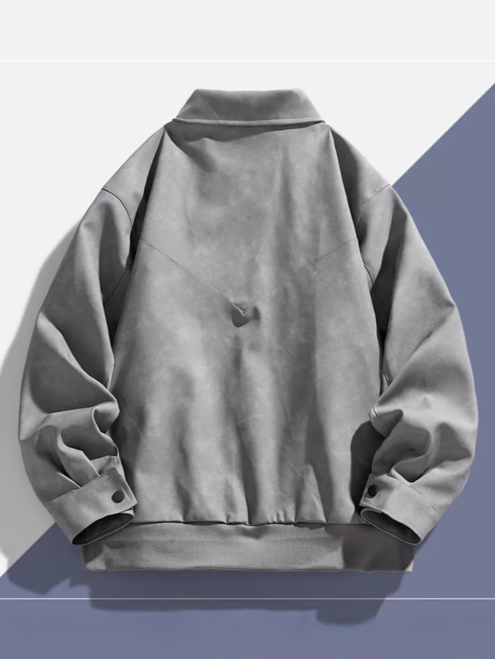 Men's Plus Size Long Sleeve Casual Jacket, image 3