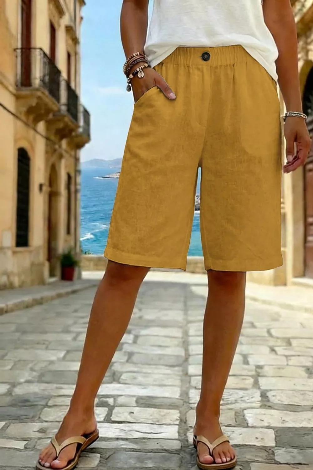 Elastic Waist Shorts, image 2